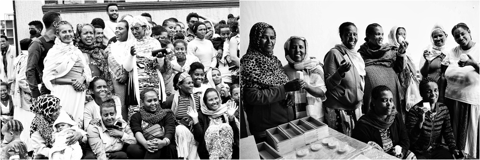 Photo on right of the Selamta Moms making soap!